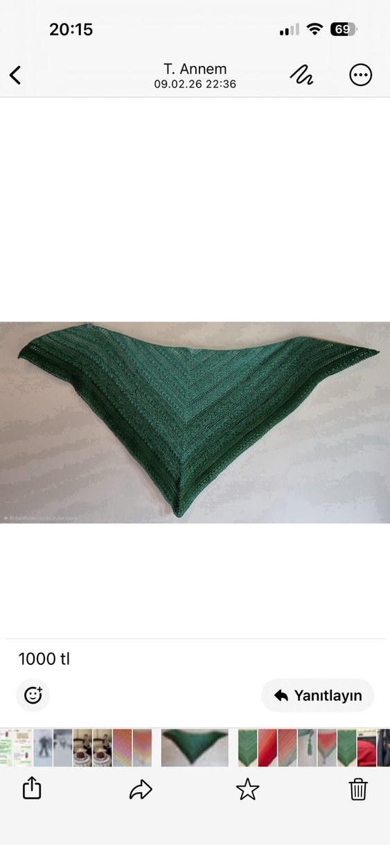 Butik El Örgüsü Tasarım Şal  Sınırlı Üretim - Görsel 5