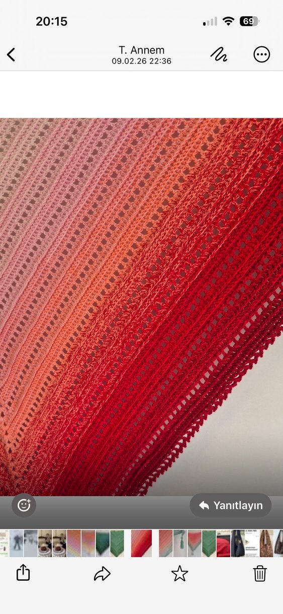 Butik El Örgüsü Tasarım Şal  Sınırlı Üretim - Görsel 4