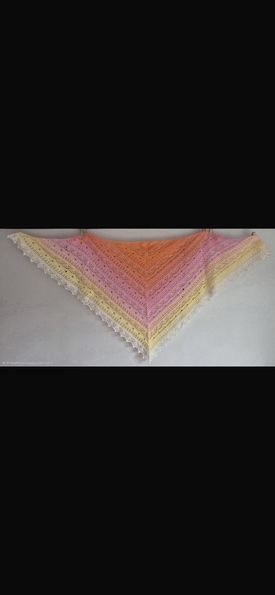 Butik El Örgüsü Tasarım Şal  Sınırlı Üretim - Görsel 2