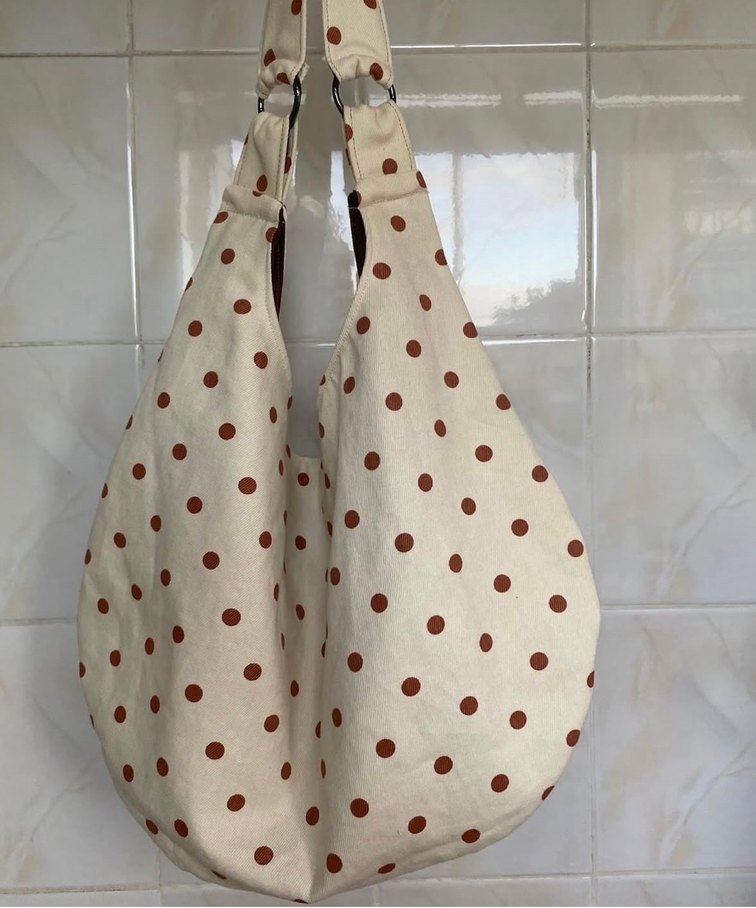 Tokalı Siyah Puantiyeli Kadın Çantası - Görsel 2