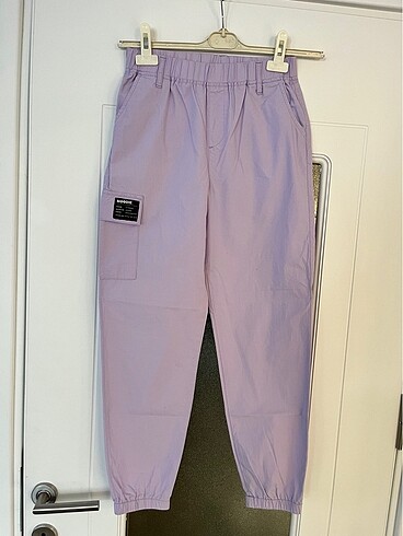 LC Waikiki Lcw marka lila yazlık kargo pantolon kız çocuk