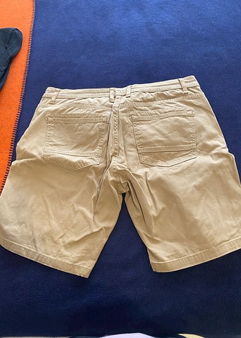 Bej Pamuklu Rahat Kesim Erkek Şort - Görsel 5