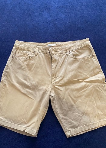 Bej Pamuklu Rahat Kesim Erkek Şort - Görsel 2