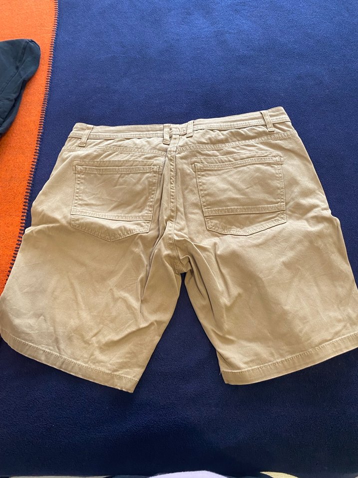 Bej Pamuklu Rahat Kesim Erkek Şort - Görsel 5