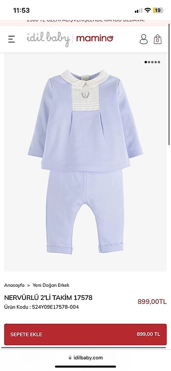 İdil baby hastane çıkışı, alt üst takım - Görsel 5