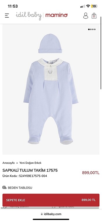 İdil baby hastane çıkışı, alt üst takım - Görsel 6