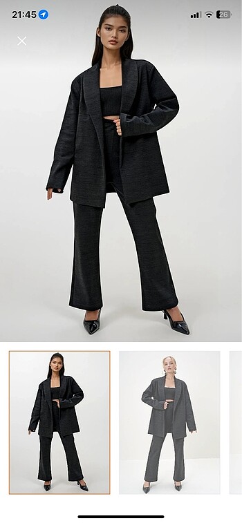 Kadın blazer pantalon takım