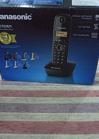 Panasonic Siyah Kablosuz Telefon TG1611