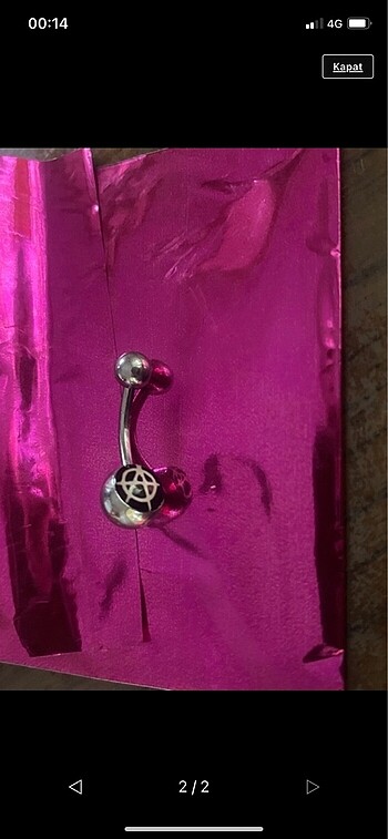 Accessorize göbek piercingi yeni
