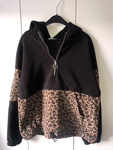 Leopar Desenli Sweatshirt