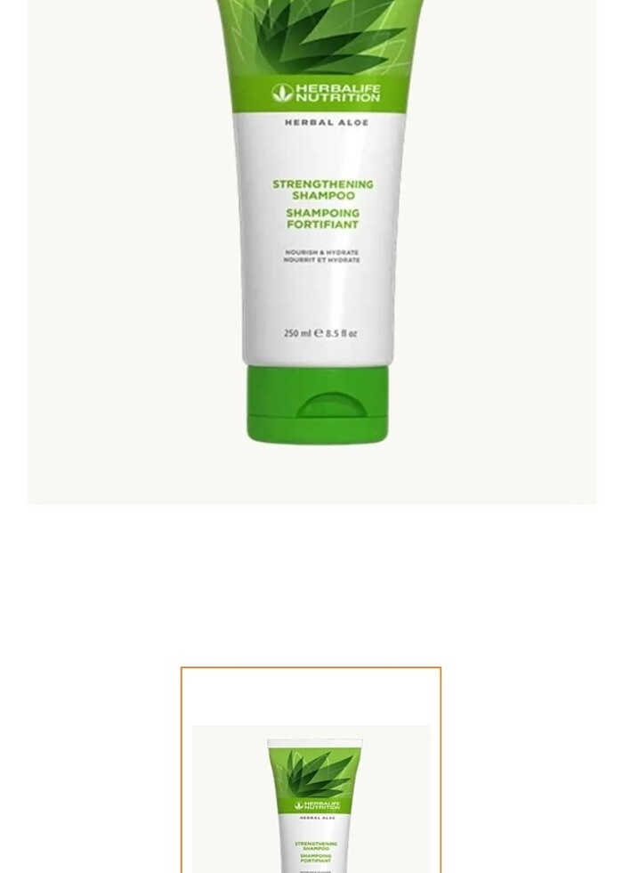 Herbalife güçlendirici şampuan + saç kremi - Görsel 2