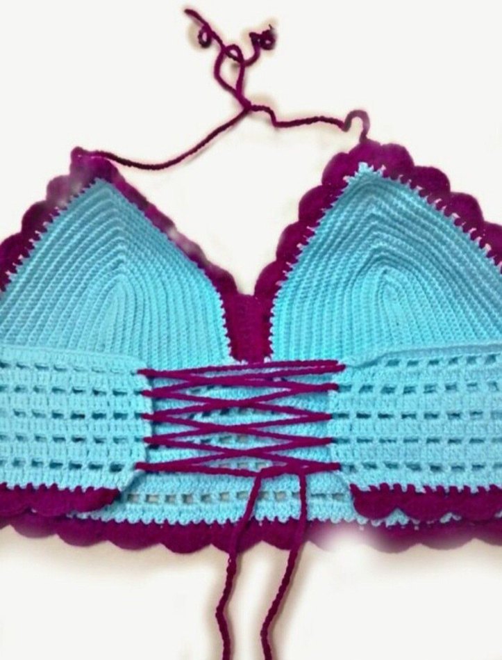 Kadın Örgü Büstiyerler - Görsel 3