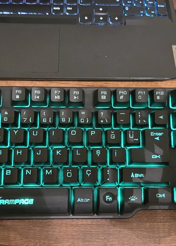 Rampage Siyah Mekanik Klavye RGB Işıklı - Görsel 4