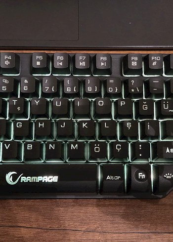 Rampage Siyah Mekanik Klavye RGB Işıklı - Görsel 2