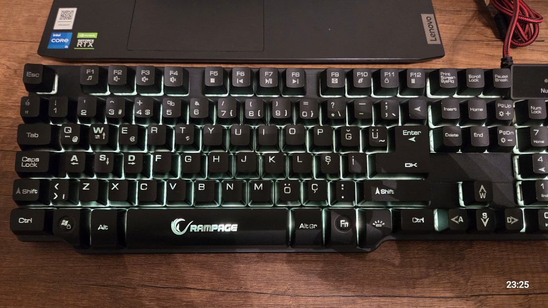 Rampage Siyah Mekanik Klavye RGB Işıklı - Görsel 2