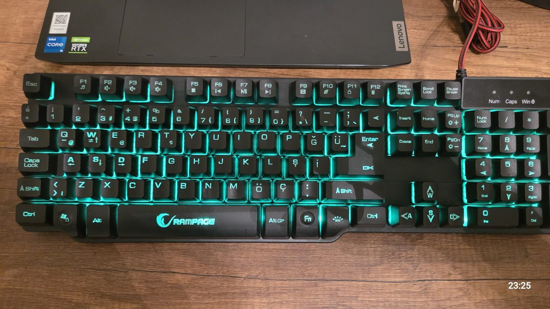 Rampage Siyah Mekanik Klavye RGB Işıklı - Görsel 3