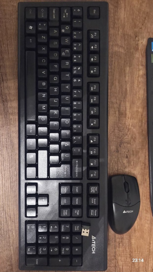 Siyah Kablosuz Klavye ve Mouse Seti - Görsel 2