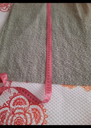 Düğmeli Uzun Kesim Keten Kadın Gömlek - Görsel 8