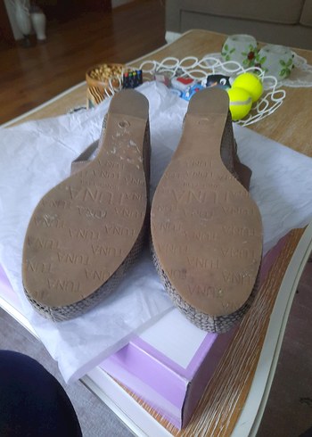 Bej Süet Kadın Dolgu Topuklu Ayakkabı - Görsel 6