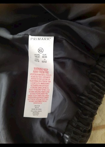 Düğmeli Siyah Deri Kadın Kış Montu - Görsel 5