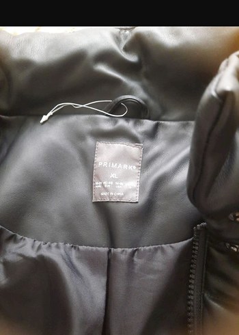 Düğmeli Siyah Deri Kadın Kış Montu - Görsel 4