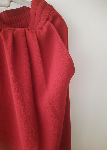 Kiremit rengi Rahat Kesim Kadın Pantolon - Görsel 4