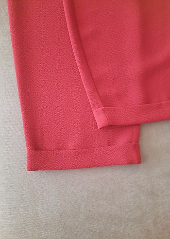 Kiremit rengi Rahat Kesim Kadın Pantolon - Görsel 8