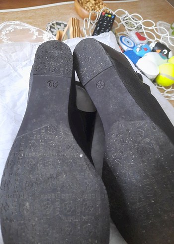 Kadın Siyah Platform Topuklu Kemerli Ayakkabı - Görsel 5