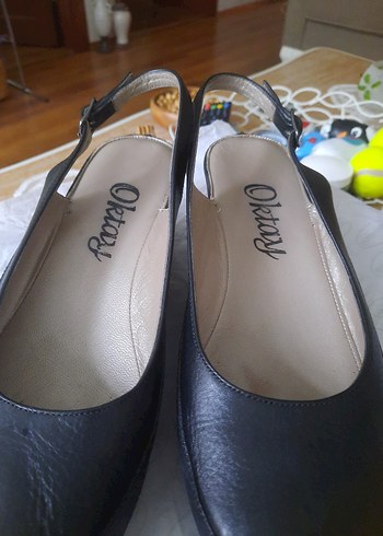 Kadın Siyah Platform Topuklu Kemerli Ayakkabı - Görsel 4