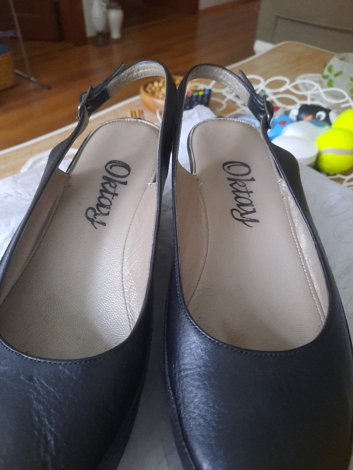 Kadın Siyah Platform Topuklu Kemerli Ayakkabı - Görsel 4