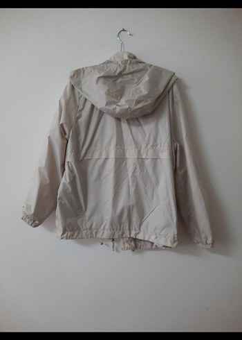 Bej Kadın Midi Ceket,yağmurluk,rüzgarlık. - Görsel 3