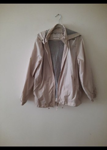 Bej Kadın Midi Ceket,yağmurluk,rüzgarlık. - Görsel 5