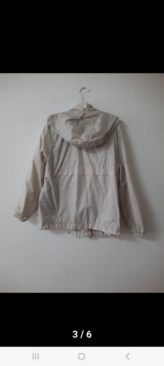 Bej Kadın Midi Ceket,yağmurluk,rüzgarlık. - Görsel 3