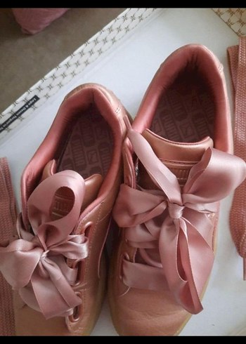 Pembe deri Fiyonklu Kadın Spor Ayakkabı - Görsel 2