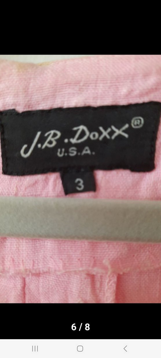 Pembe Keten Midi Kadın Elbise yuvarlak Yakalı - Görsel 5