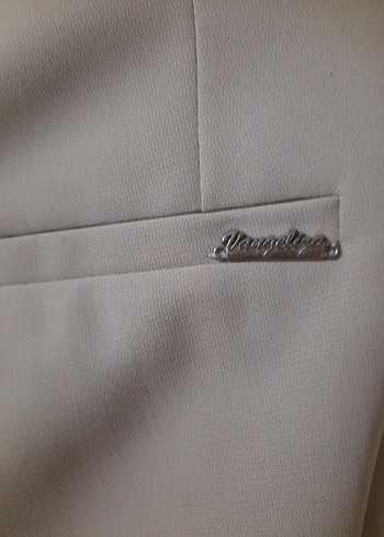 Kadın Bej Kemerli Kumaş Pantolon - Görsel 7