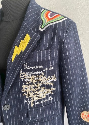 s Beden Nakışlı Kadın Blazer Ceket