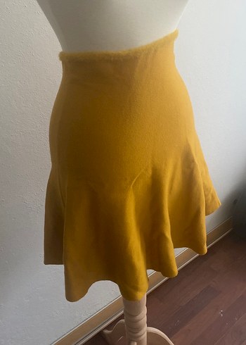 Sarı Kadın Etek Volan Detaylı - Görsel 3