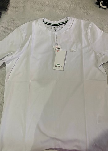 Diğer Lacoste Beyaz Pamuklu Erkek Tişört