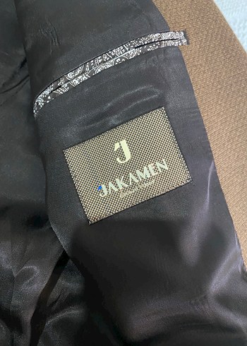Kahverengi Düğmeli Erkek Blazer Ceket - Görsel 3