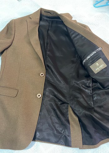 Kahverengi Düğmeli Erkek Blazer Ceket - Görsel 2