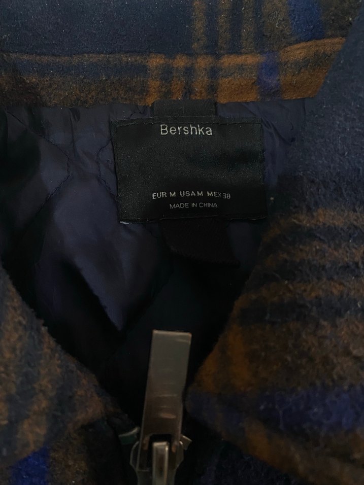 Düğmeli Kareli Midi Erkek Yün Ceket - Görsel 3