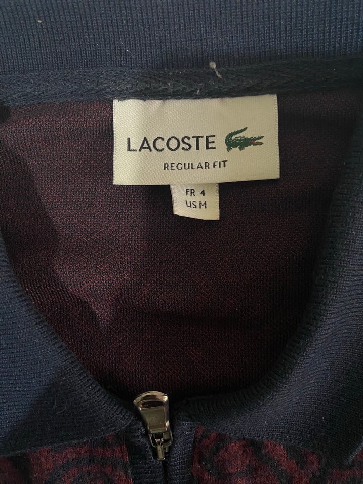 Bordo Desenli Fermuarlı Erkek Kazak - Görsel 3