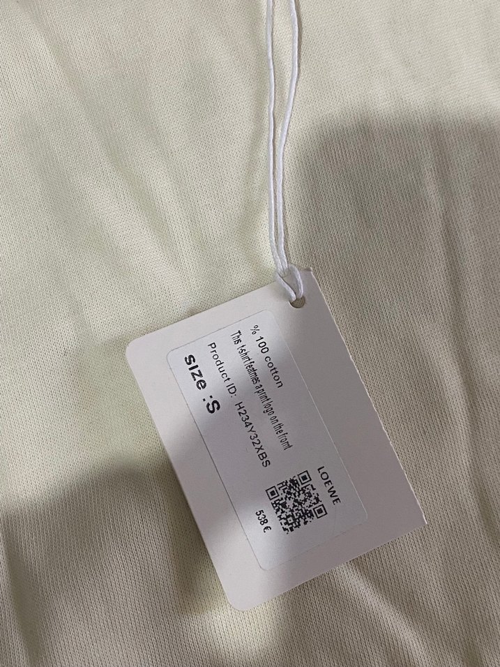 Beyaz Baskılı Oversize Pamuklu Tişört - Görsel 3