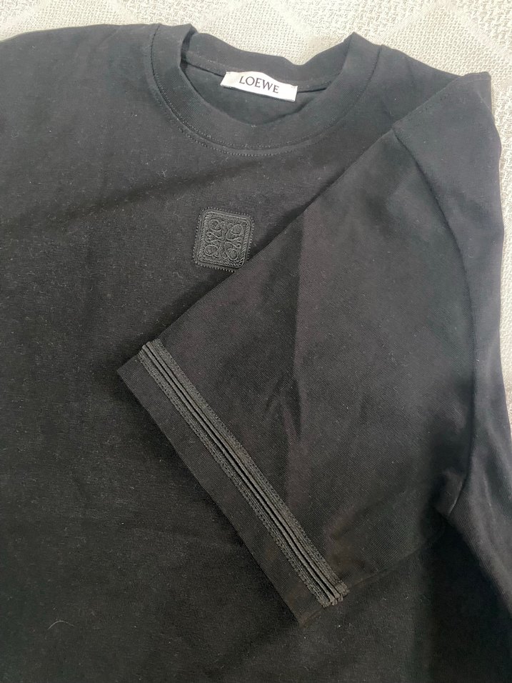 Erkek Siyah Oversize Uzun Kollu Tişört - Görsel 2