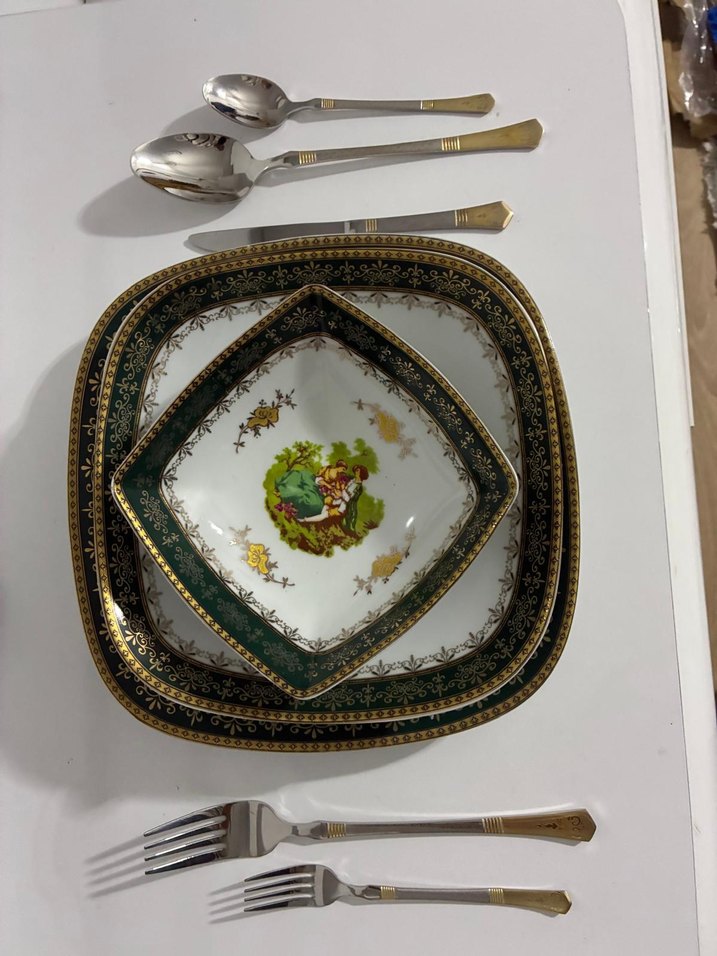 Esterhomedecor 6 Kişilik 24 Parça Porselen Yemek Takımı - Görsel 5