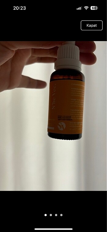 The Ordinary Aha vee Ç vitamini