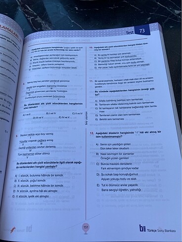  Beden Birey b türkçe soru bankası