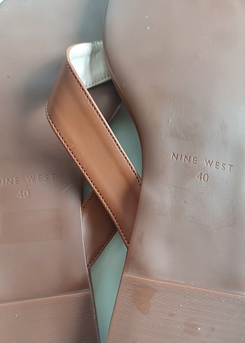 40 Beden Nine West Kadın Deri Toka Detaylı Terlik