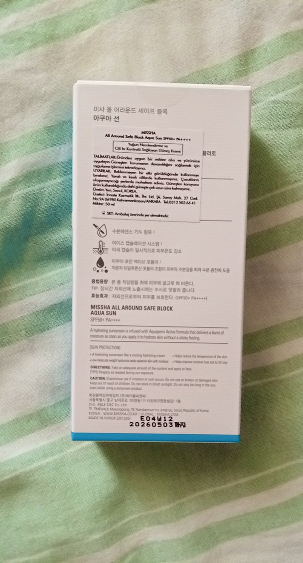 Missha Aqua SPF50 Güneş Kremi - Görsel 2